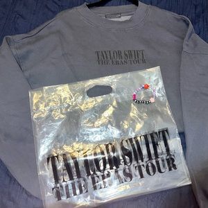 Taylor Swift Eras Tour *viral* Blue Crewneck Sweatshirt—XL
